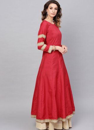 Red Party Wear Kurti