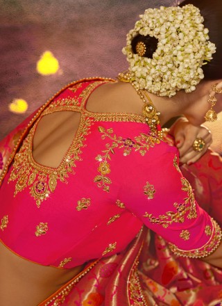 Rose Pink Wedding Classic Designer Saree