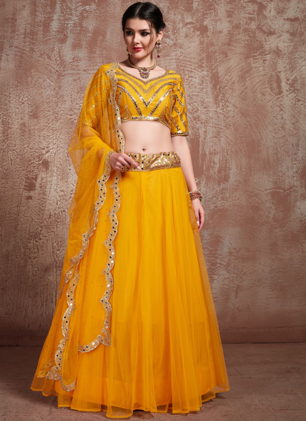Mustard yellow lehenga | Lehenga Choli | Lehenga Blouse Designs. | Yellow  lehenga, Lehenga blouse designs, Bridal lehenga designs