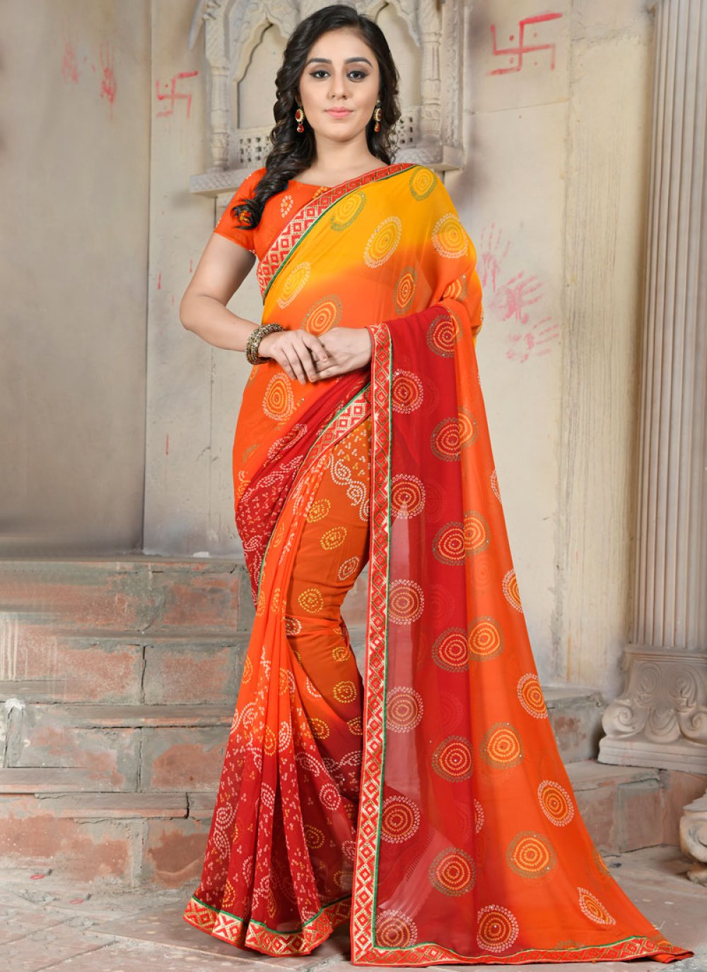 Buy Shaded Saree For Casual Online