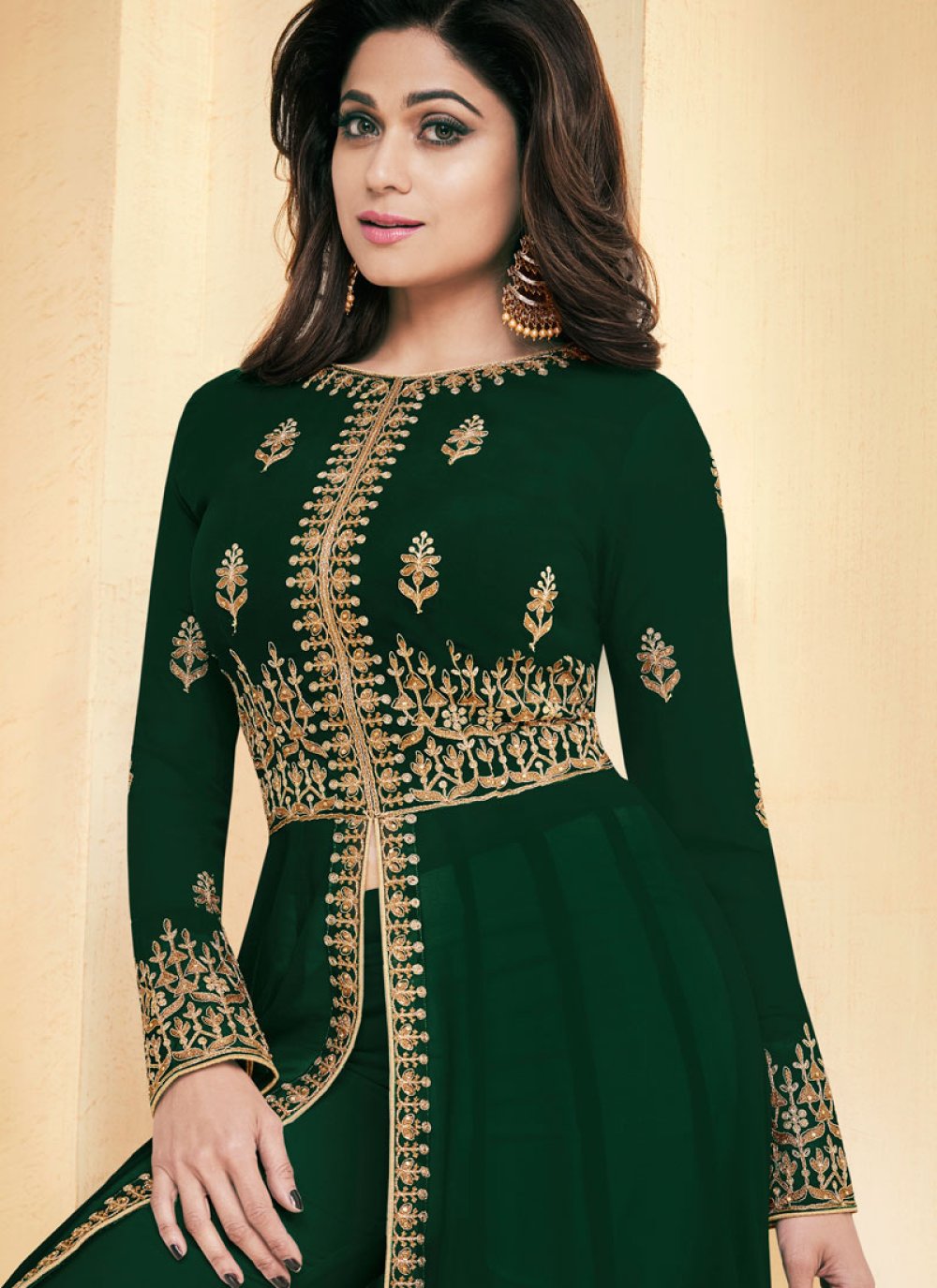 shamita shetty anarkali suit