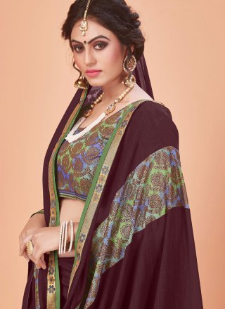 Silk Embroidered Trendy Saree