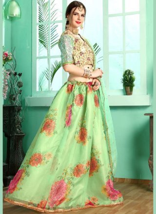 Silk Green Designer Lehenga Choli