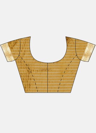 Silk Saree Weaving Art Silk in Gold