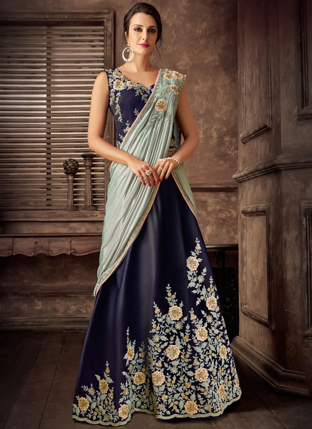 Get Ready to Steal the Show with Lehenga Style Sarees – Panache Haute  Couture