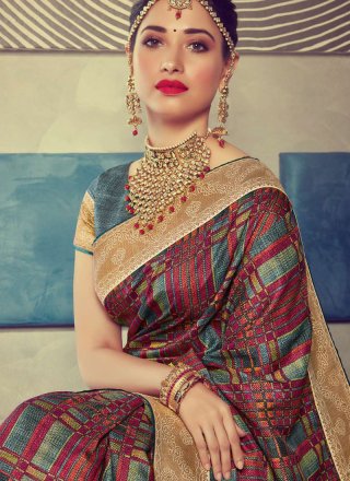 Tamannaah Bhatia Art Silk Woven Traditional Designer Saree