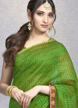 Tamannaah Bhatia Fancy Fabric Designer Saree