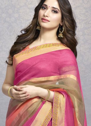 Tamannaah Bhatia Multi Colour Fancy Fabric Designer Saree