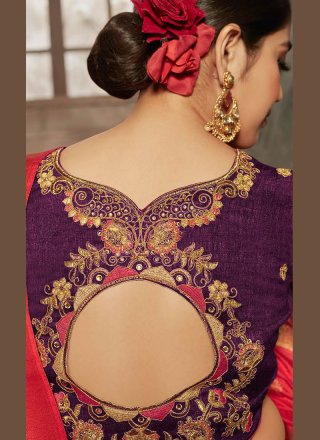 Thread Jacquard Silk Designer Traditional Saree
