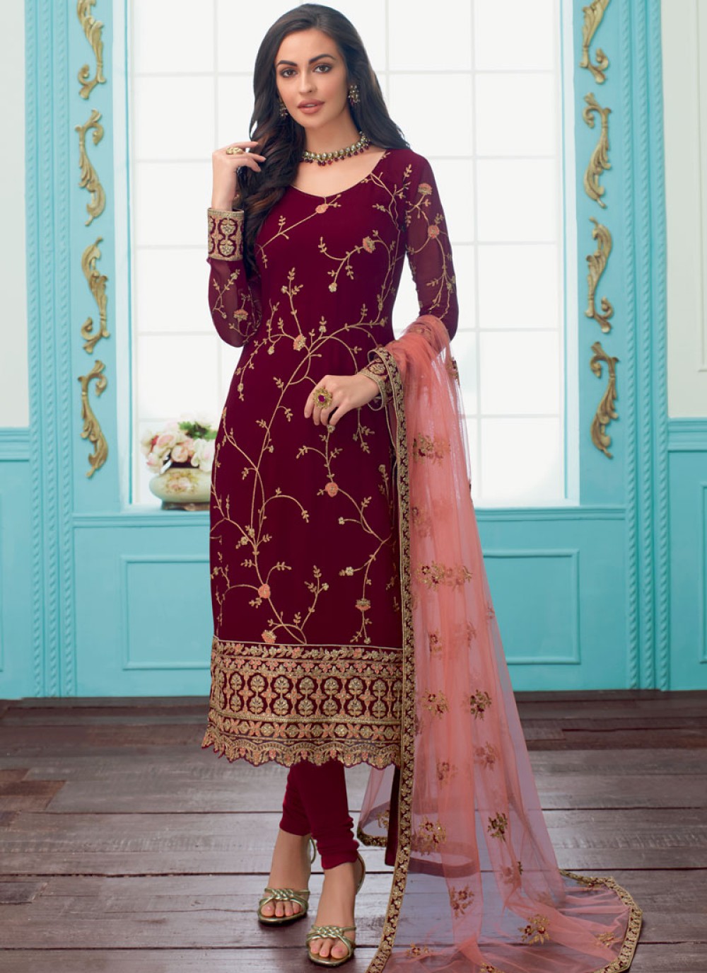 Buy Trendy Churidar Suit For Party Online