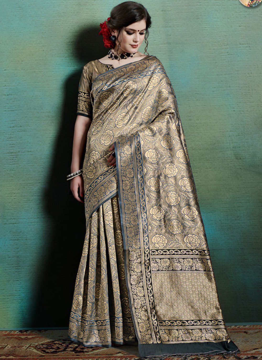 Weaving Art Silk Designer Traditional Saree