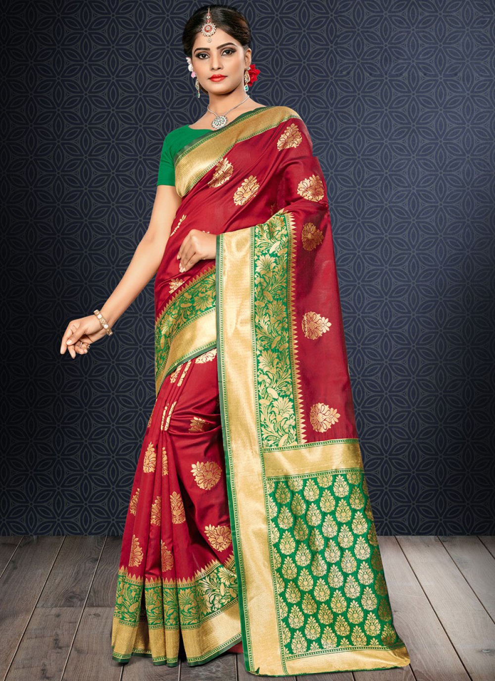 Shop Weaving Traditional Saree Online : 112089 - Designer Sarees