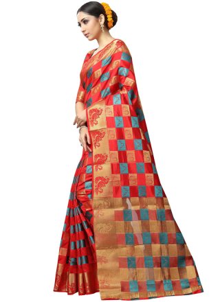 Woven Festival Traditional Saree
