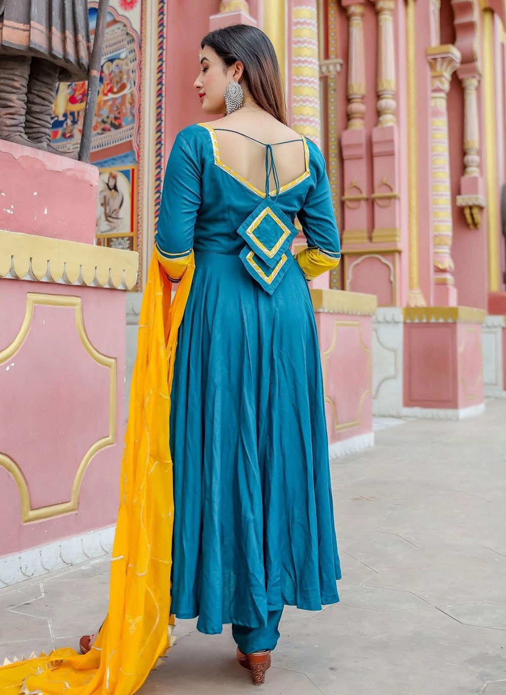 plain anarkali suit designs