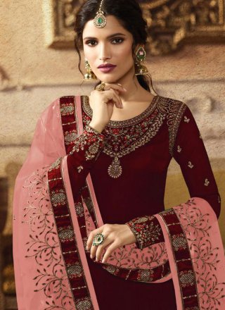 Art Silk Mehndi Salwar Suit