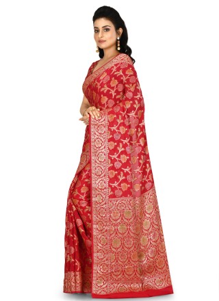 Banarasi Silk Weaving Bollywood Saree