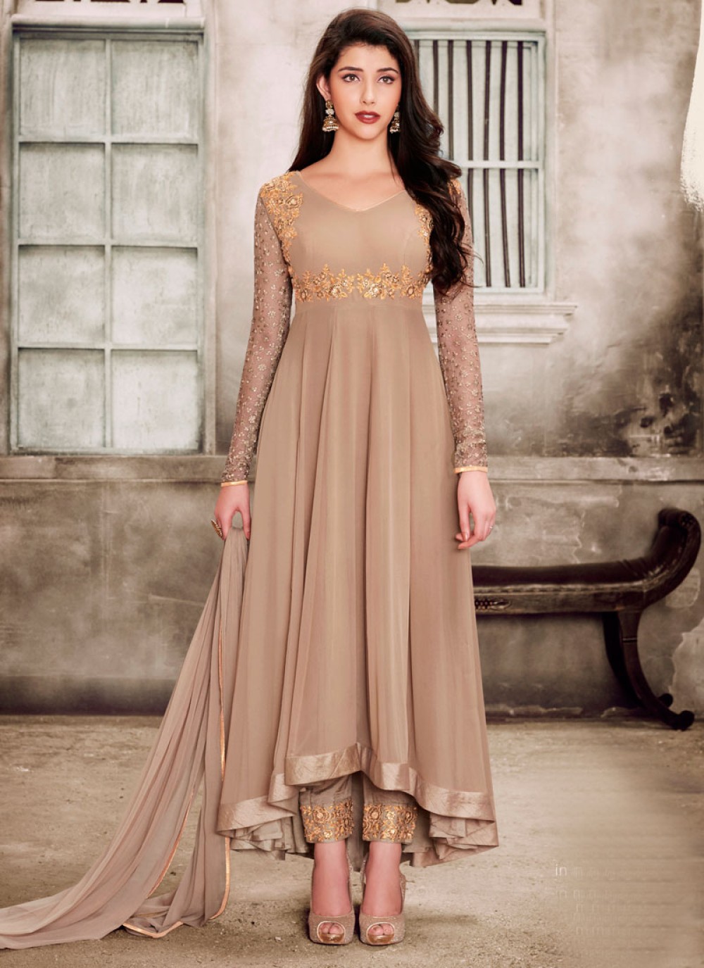 Dresses in Fawn Colour - Fawn Bridal Clothing