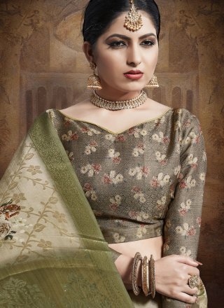 Beige Weaving Wedding Designer Bollywood Saree