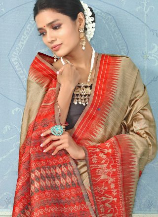 Bhagalpuri Silk Party Designer Traditional Saree