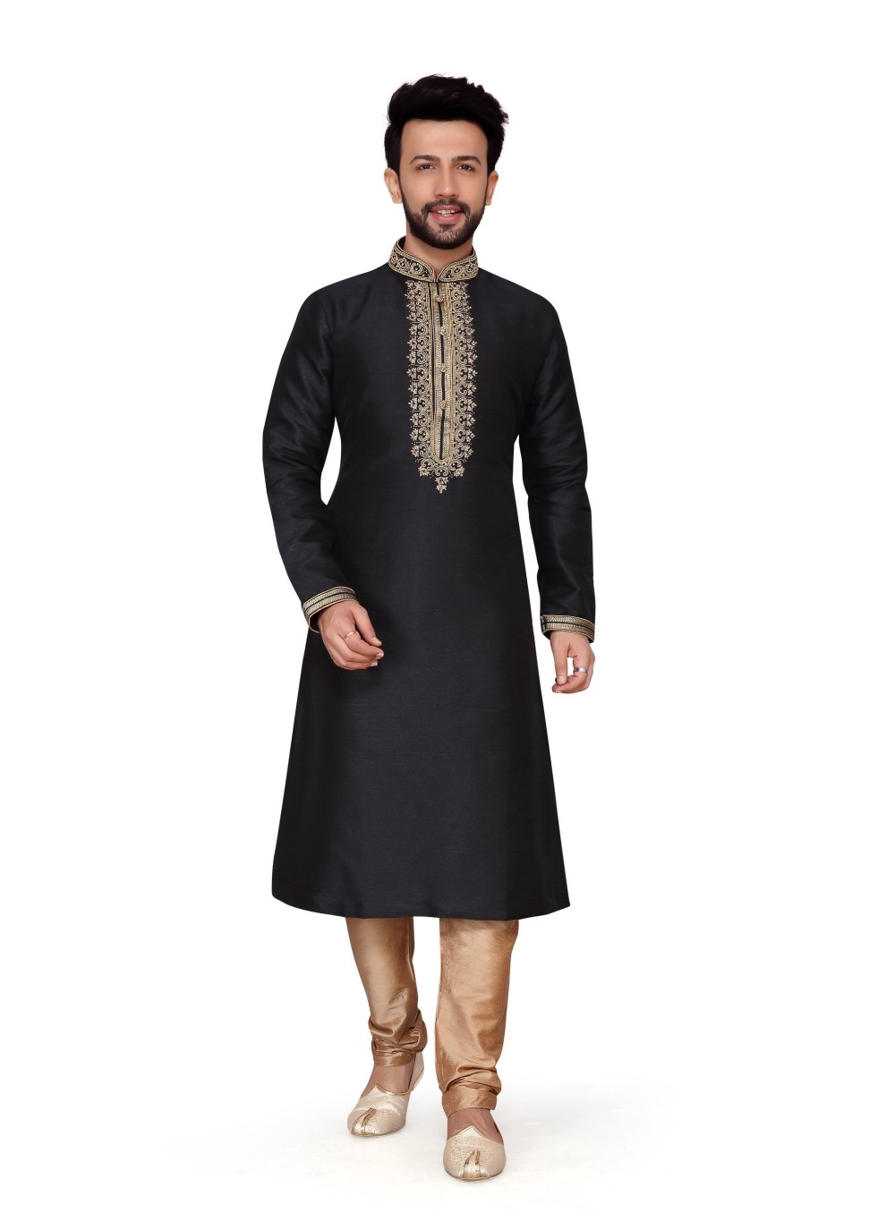 black shoes for kurta pajama