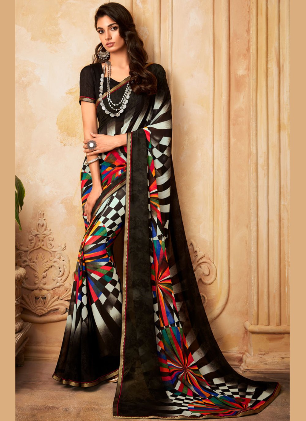 new printed saree collection