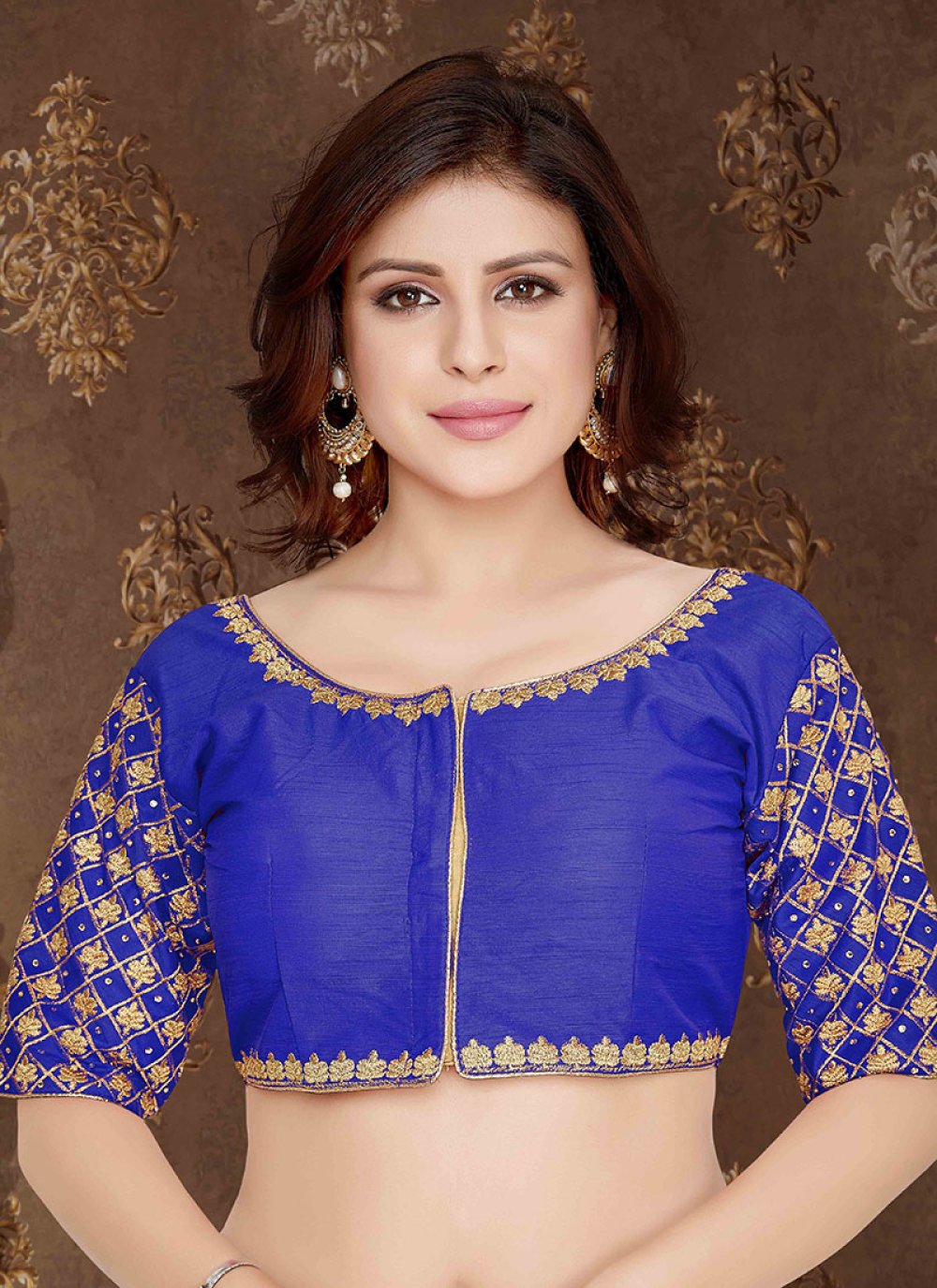 Buy Blue Color Blouse Online : 148856