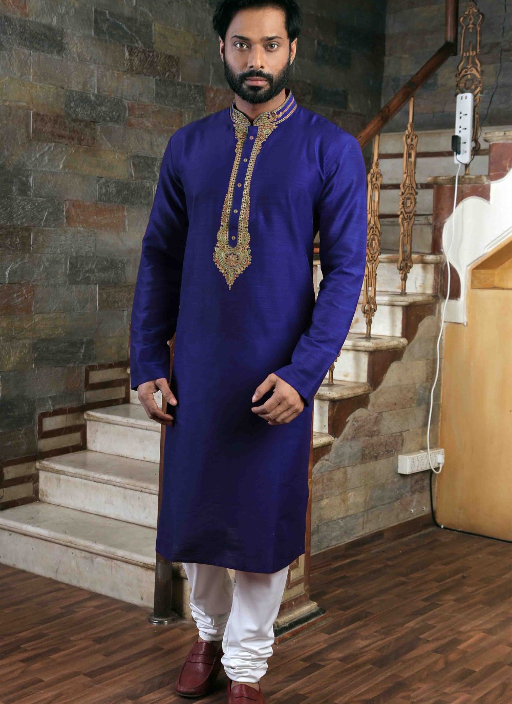 Navy blue discount color kurta pajama