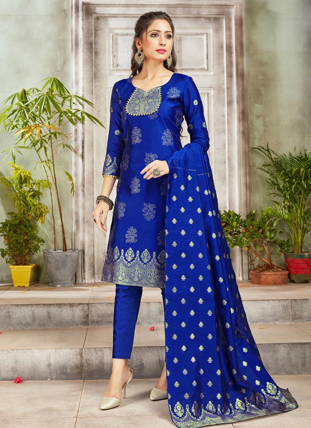 Blue Salwar Suit, For Party Wear at Rs 1500 in Bengaluru | ID: 10960281033