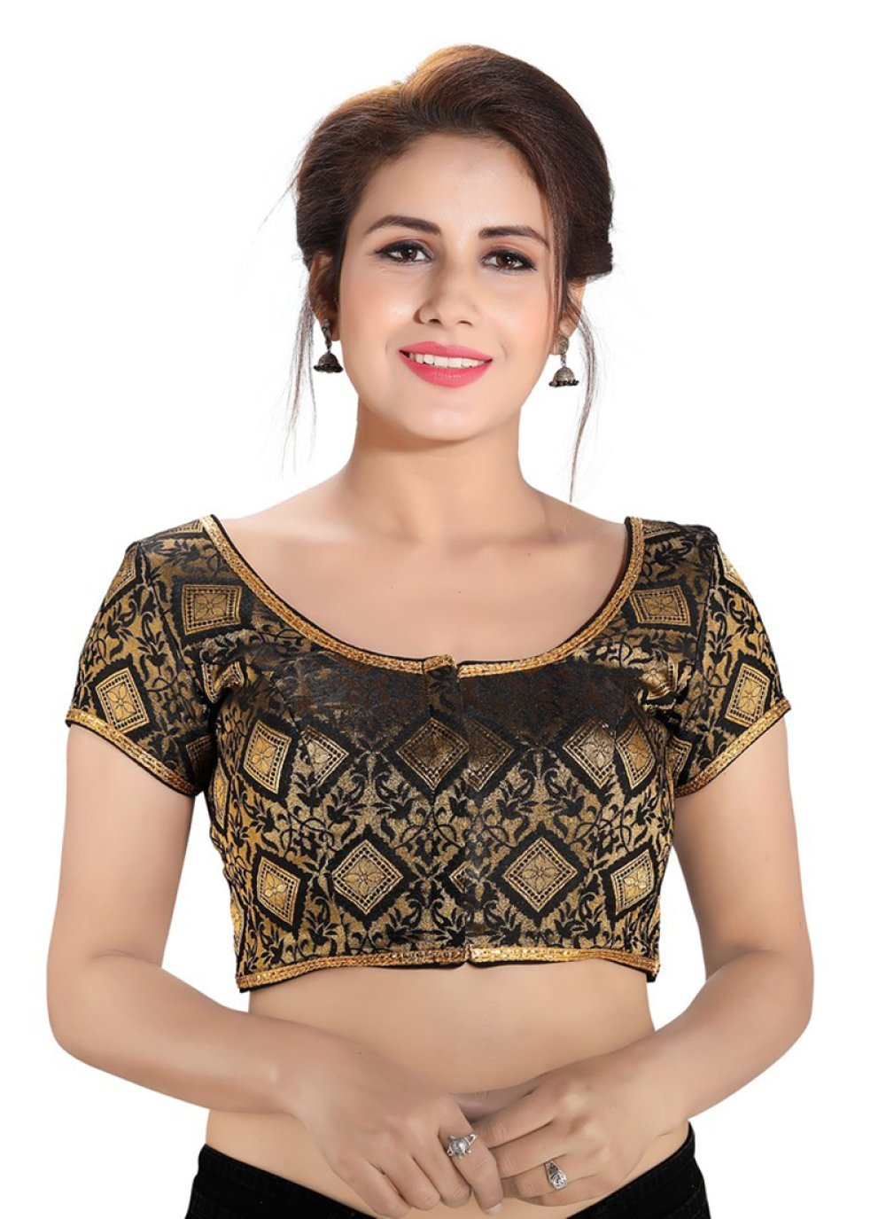 Brocade black blouse Clearance