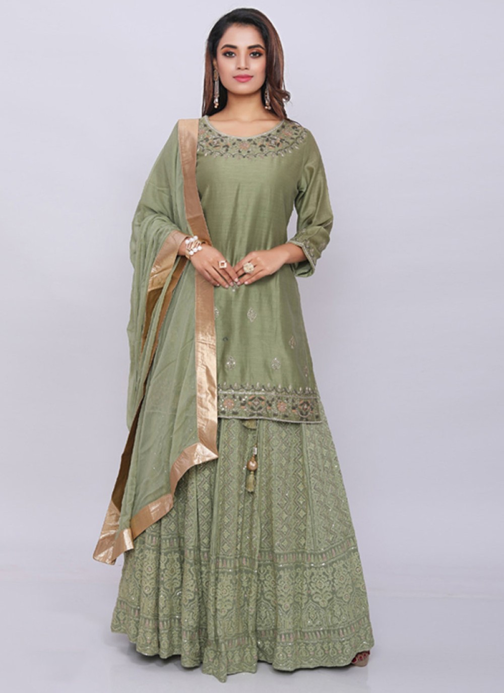 Buy Chanderi Salwar Suit Online