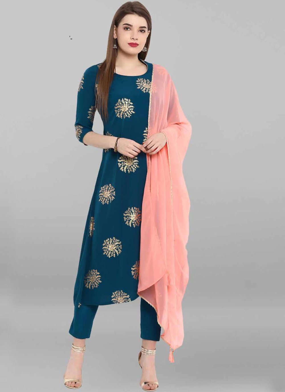 crepe silk salwar suits