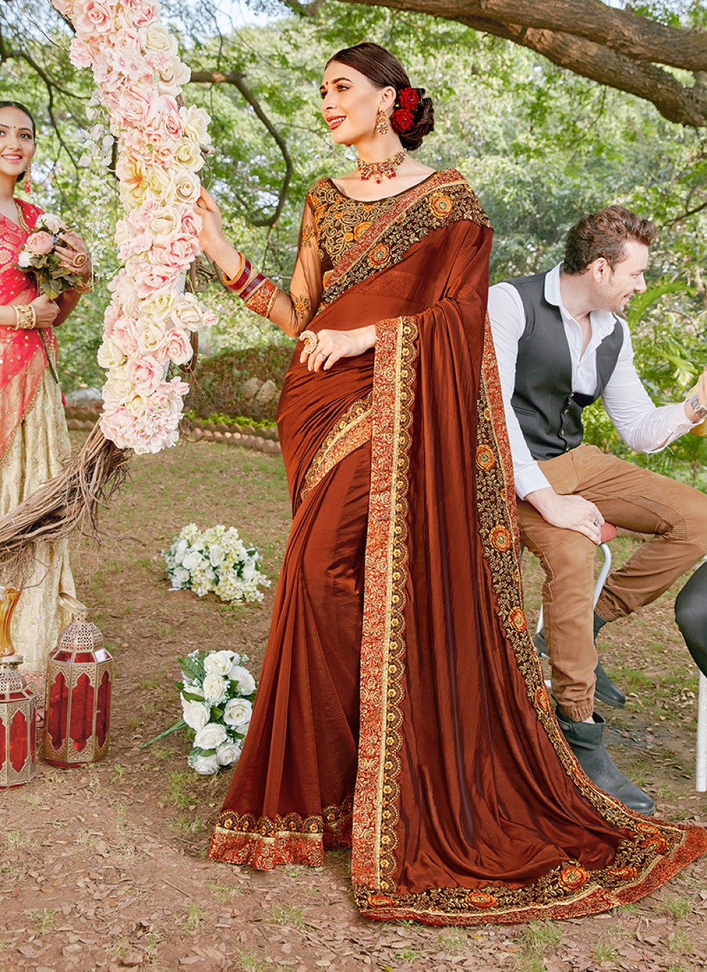 Kimora Bridal Green Gold Zari Woven Paithani Saree With Designer Blous –  Kimora Fashion Pvt Ltd