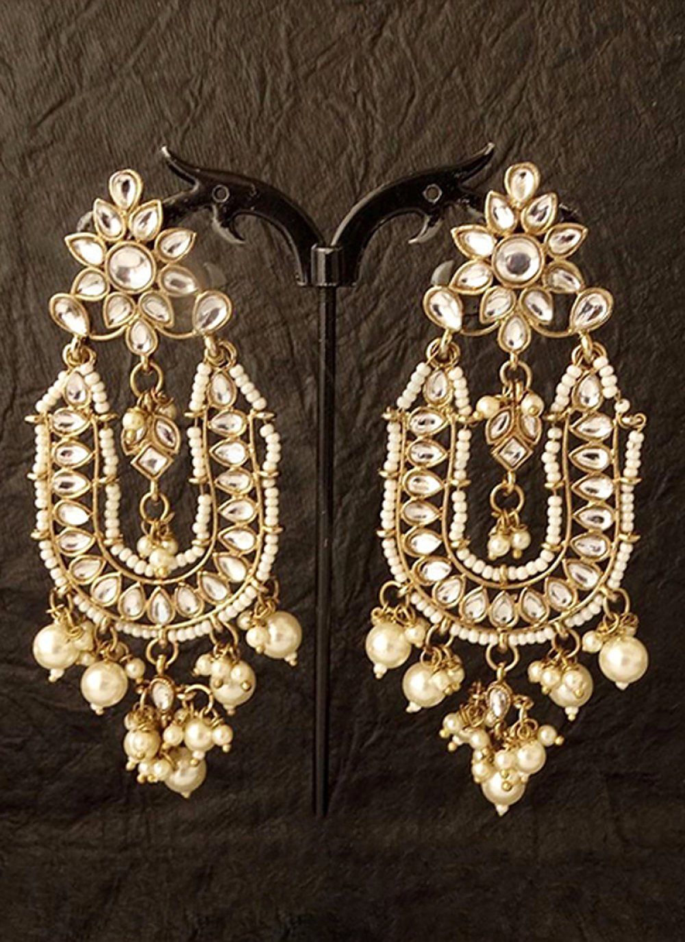 Stylish earrings clearance for lehenga