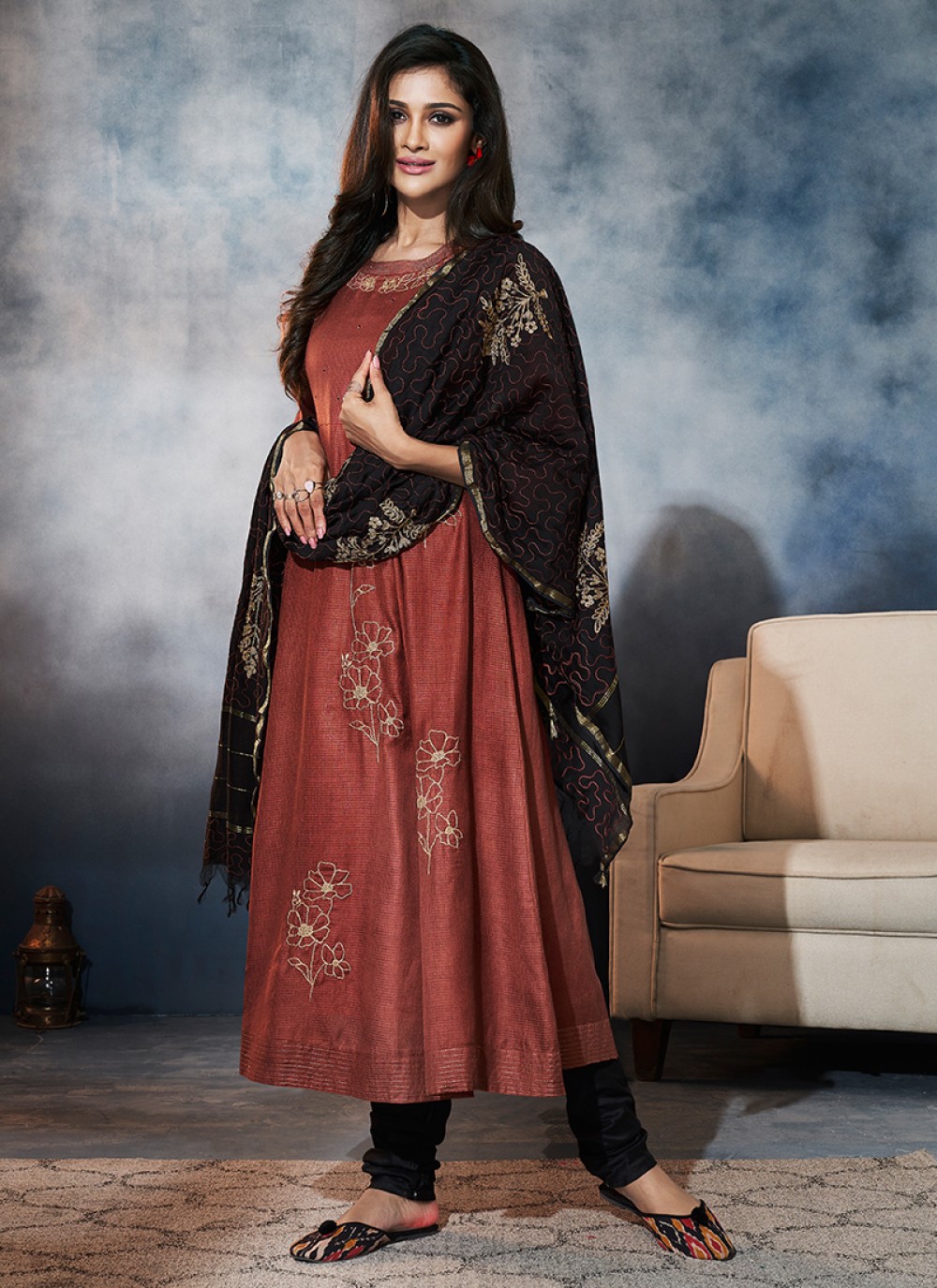 Ankle length hotsell salwar suit