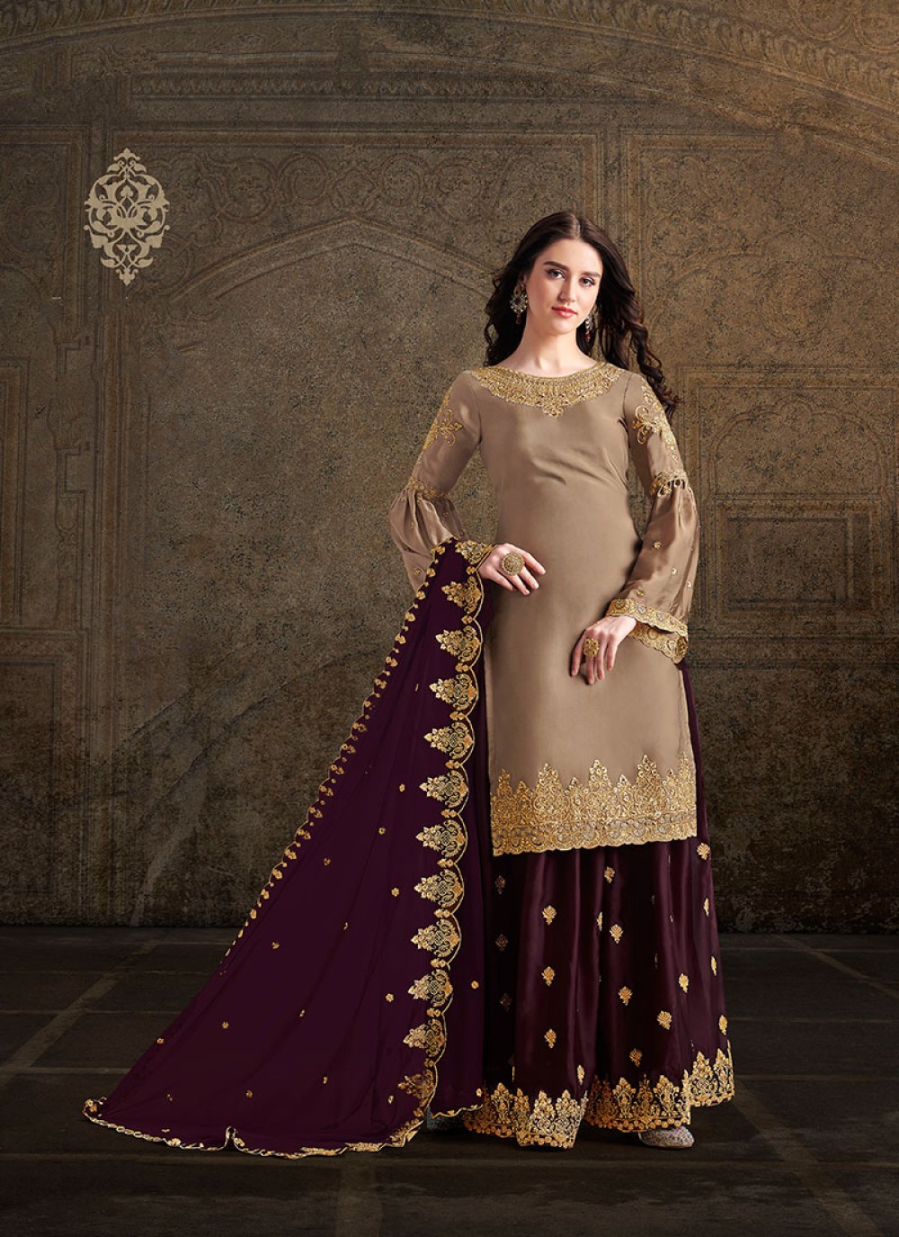 satin salwar suit