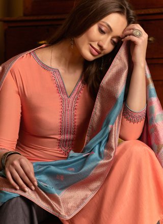 Embroidered Festival Palazzo Salwar Suit