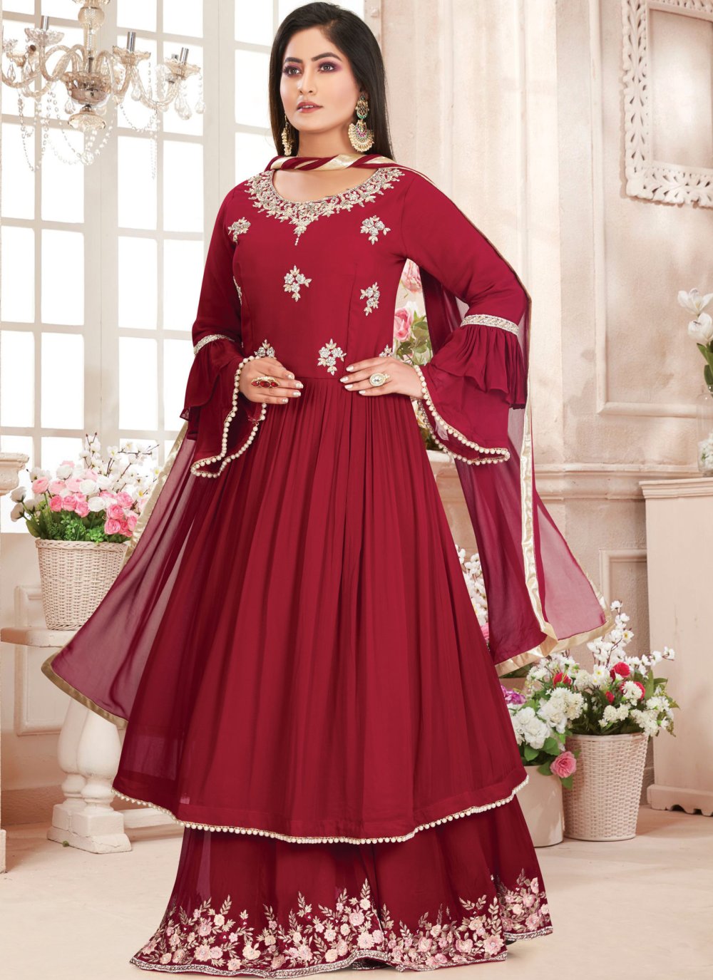 embroidered salwar