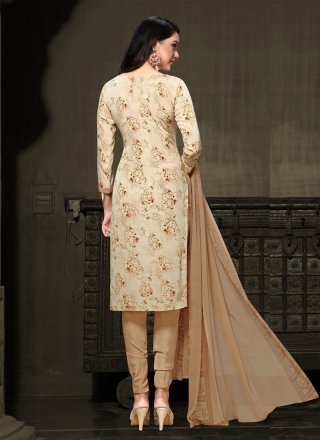 Faux Crepe Designer Salwar Suit
