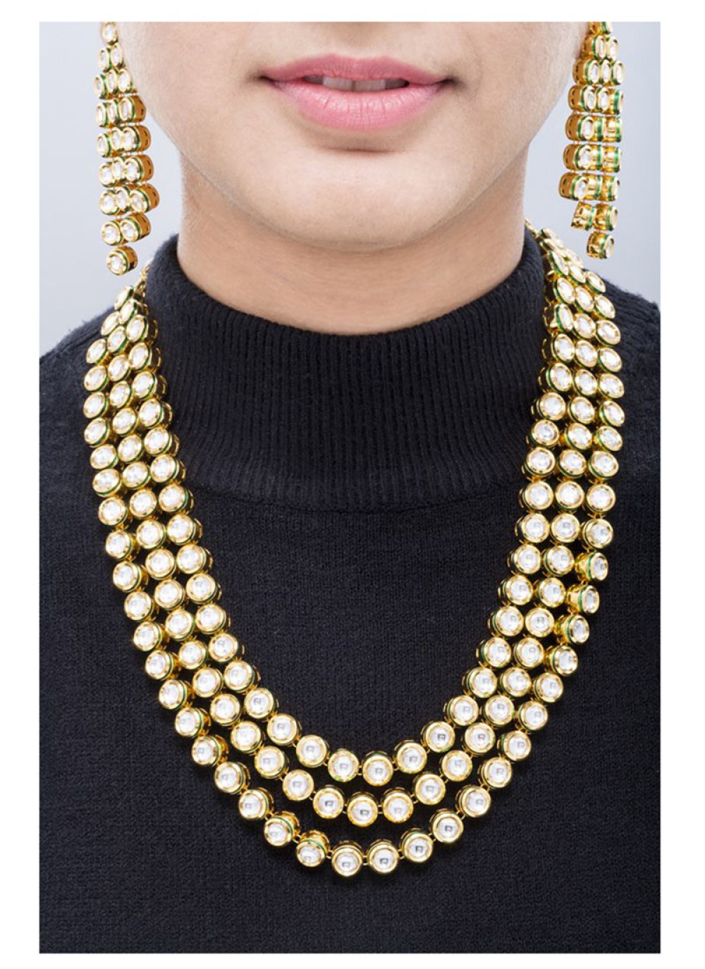 Buy gold necklace set online Clearance