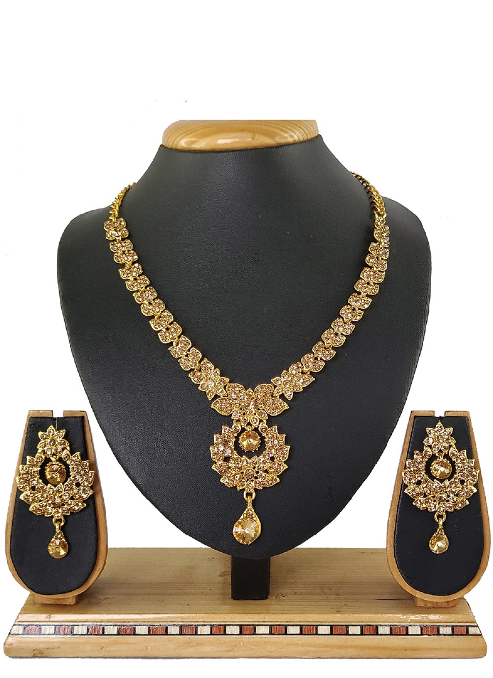 Buy Gold Engagement Necklace Set Online 159172 Jewelry