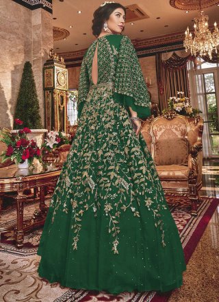 Green Embroidered Wedding Salwar Suit