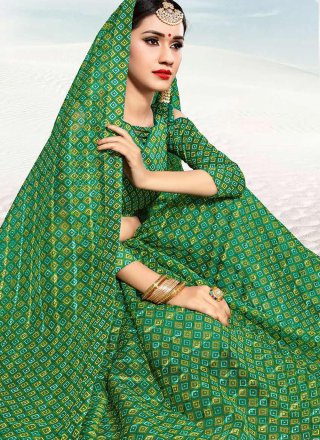 Green Silk Festival Classic Saree