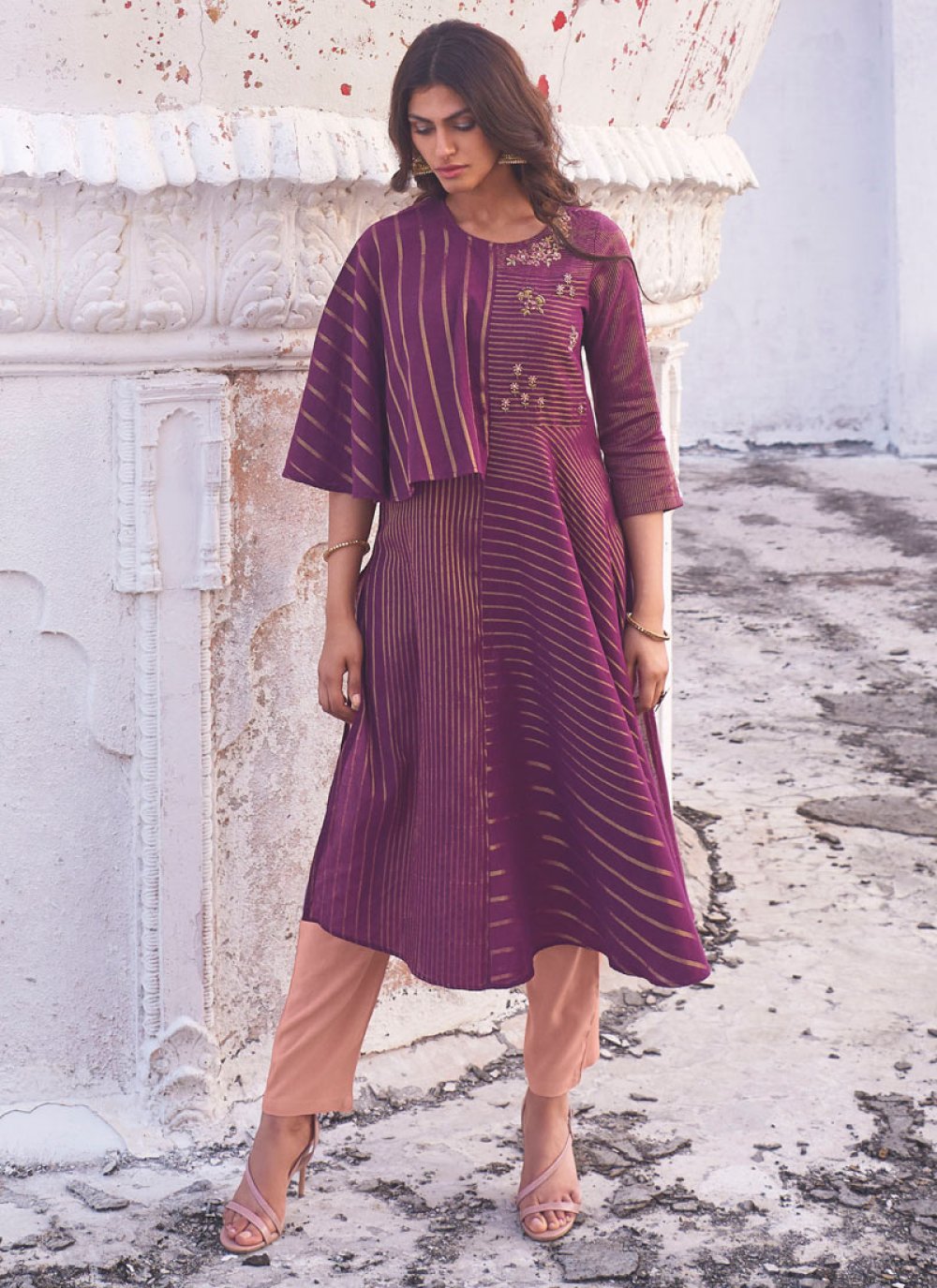 Dress Buy Handloom Kurtis Online Buy Handloom Cotton Violet