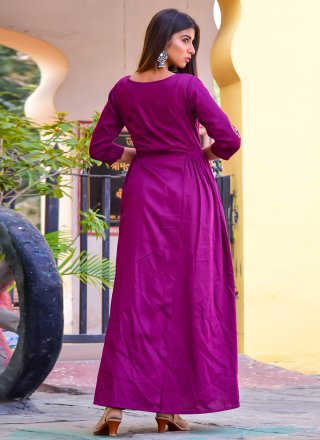 Jamawar Silk Readymade Gown