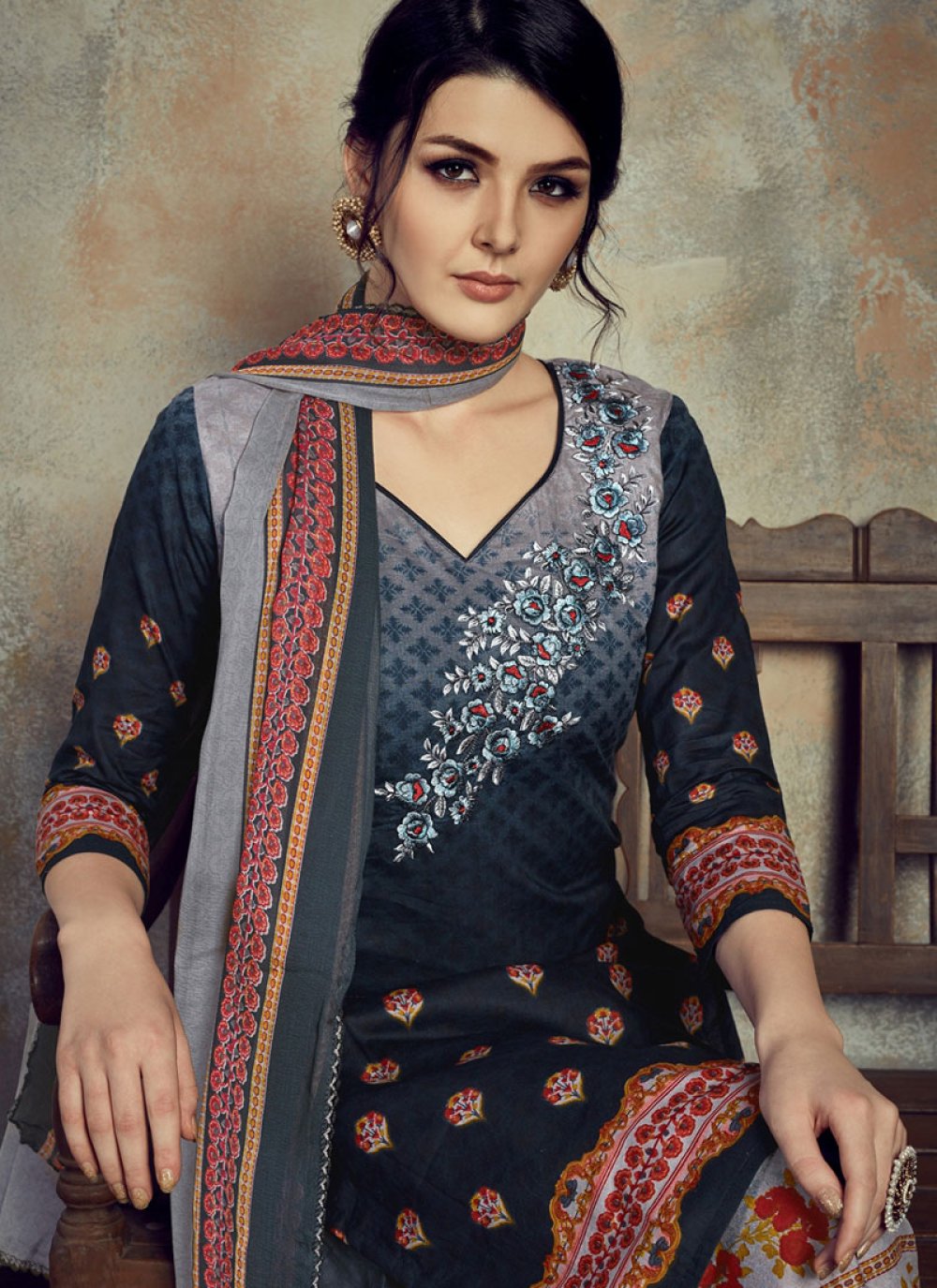 embroidered suit material online
