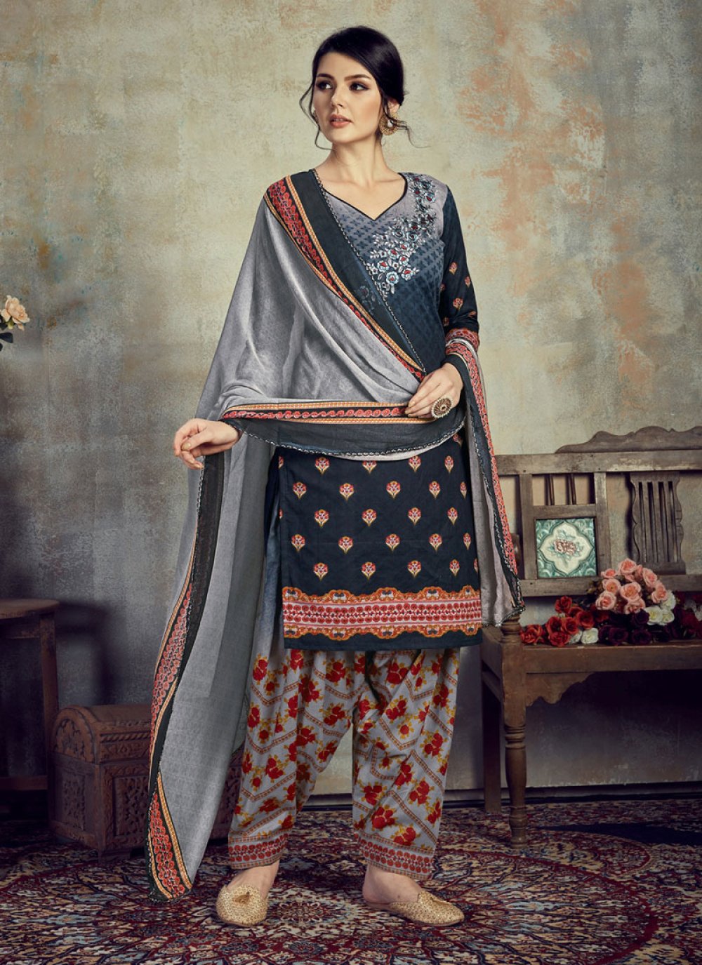 embroidered suit material online