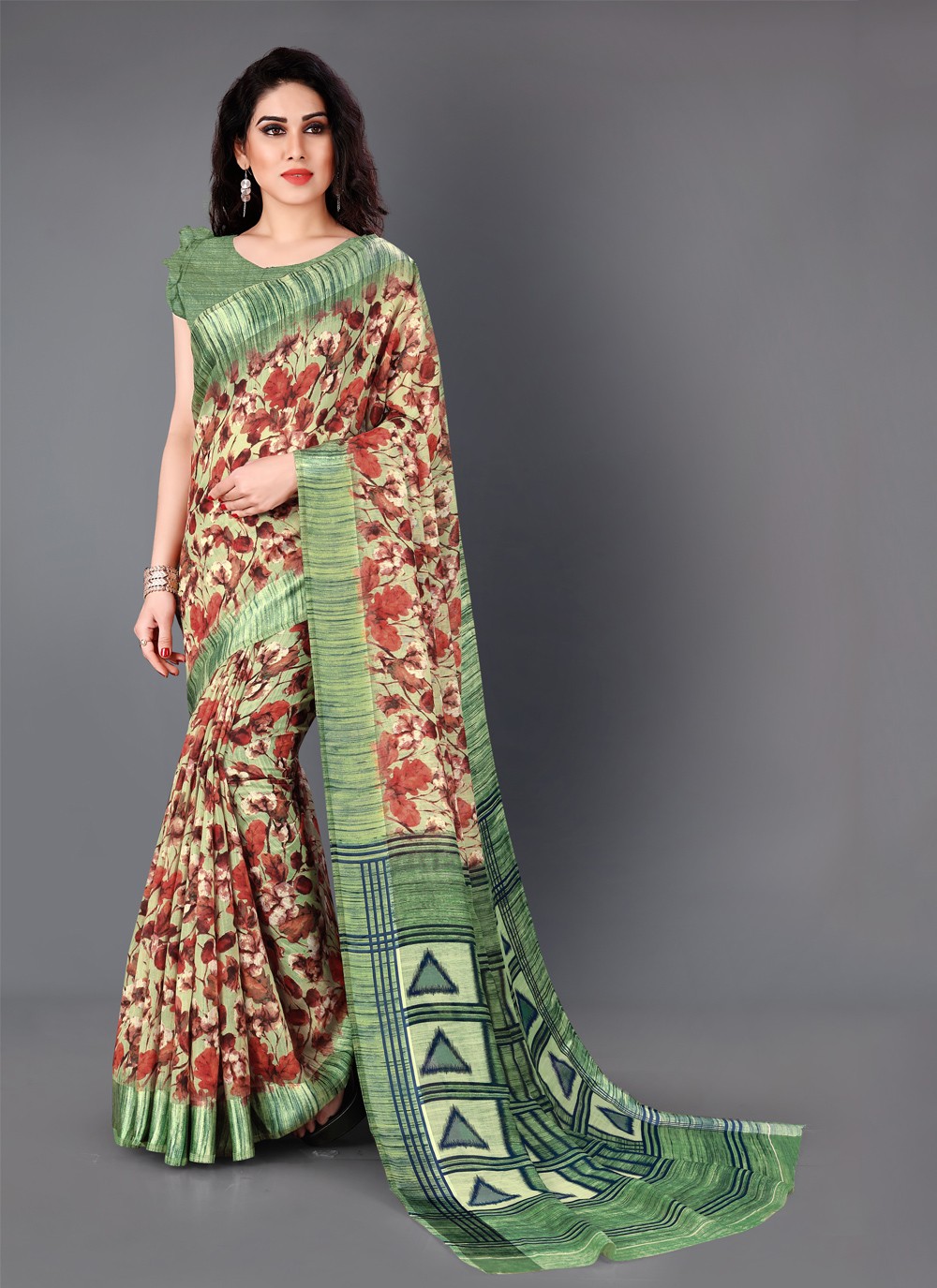new saree design cotton