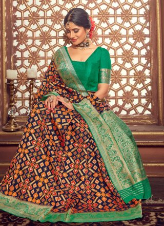 Multi Colour Party Traditional Saree