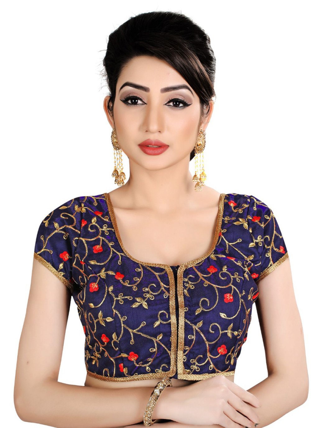 Buy Online Multi Colour Printed Party Blouse : 148605
