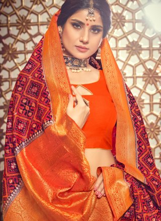 Multi Colour Silk Designer Saree